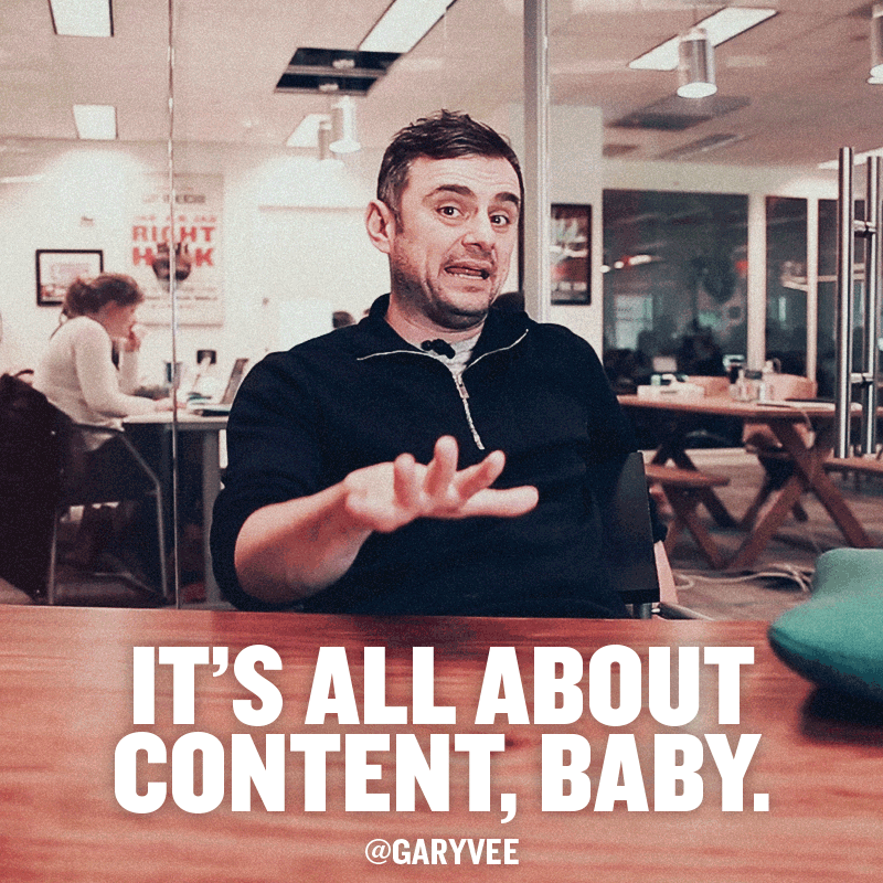 its all about content baby