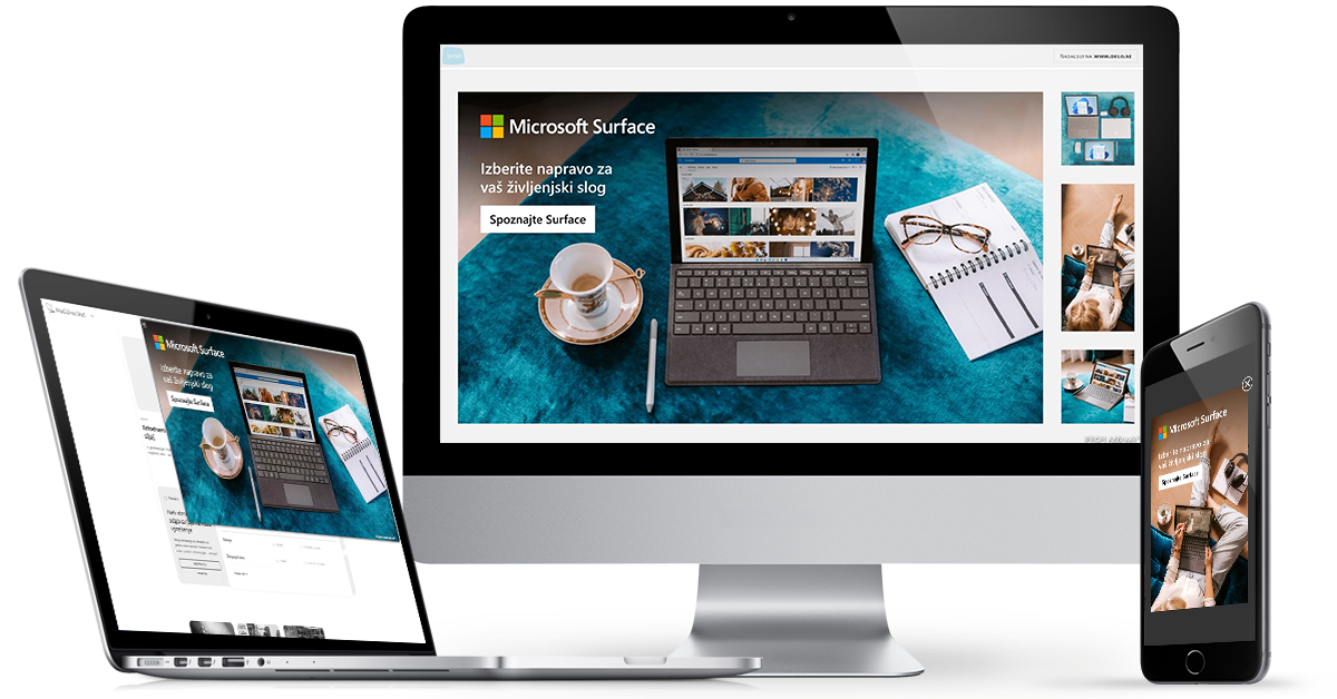 Referenca - Microsoft s pomočjo rešitev iPROM Ad Tech do 20-odstotnega povečanja prodaje prenosnika Microsoft Surface - iPROM - Študije primerov