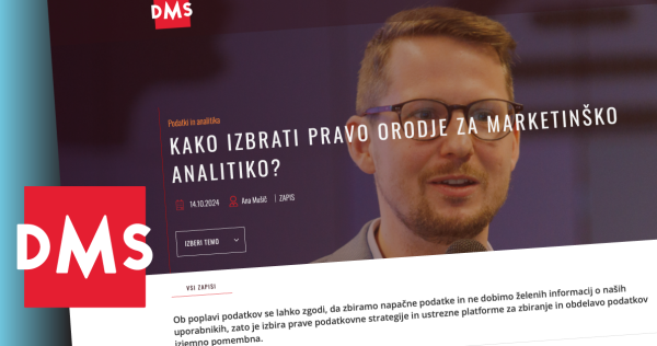 Anže Hribar na DMS Taktiku: Kako izbrati pravo orodje za marketinško analitiko? – iPROM – Mnenja strokovnjakov – Anže Hribar