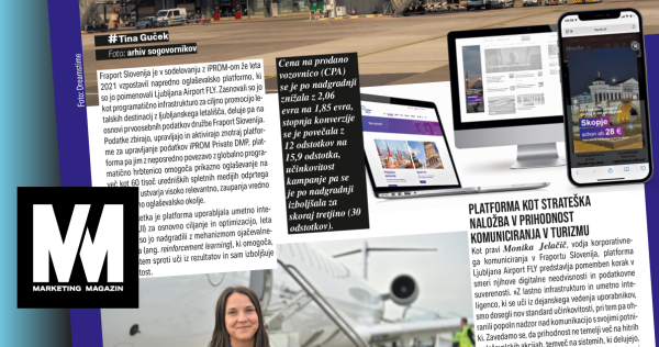 Marketing magazin predstavlja Ljubljana Airport FLY: Do 30-odstotno povečanje števila konverzij s pomočjo ojačevalnega učenja - iPROM - Mnenja strokovnjakov - Leon Brenčič