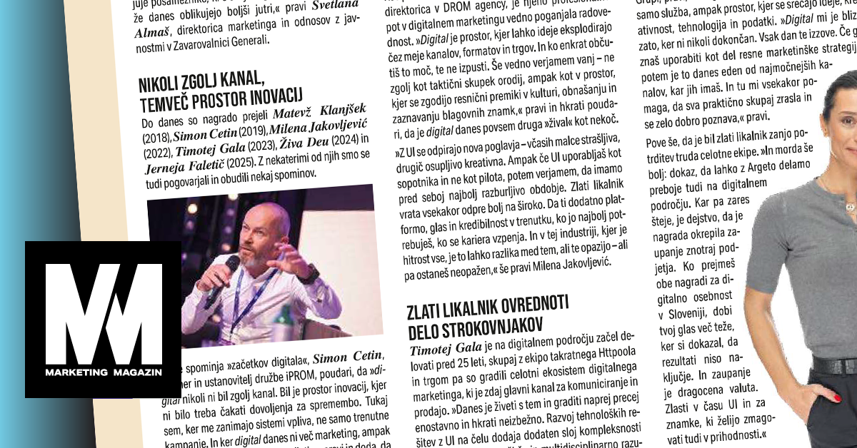 Zlati likalniki kot referenca digitalne stroke: med dosedanjimi nagrajenci tudi Simon Cetin - iPROM - Mnenja strokovnjakov - Simon Cetin
